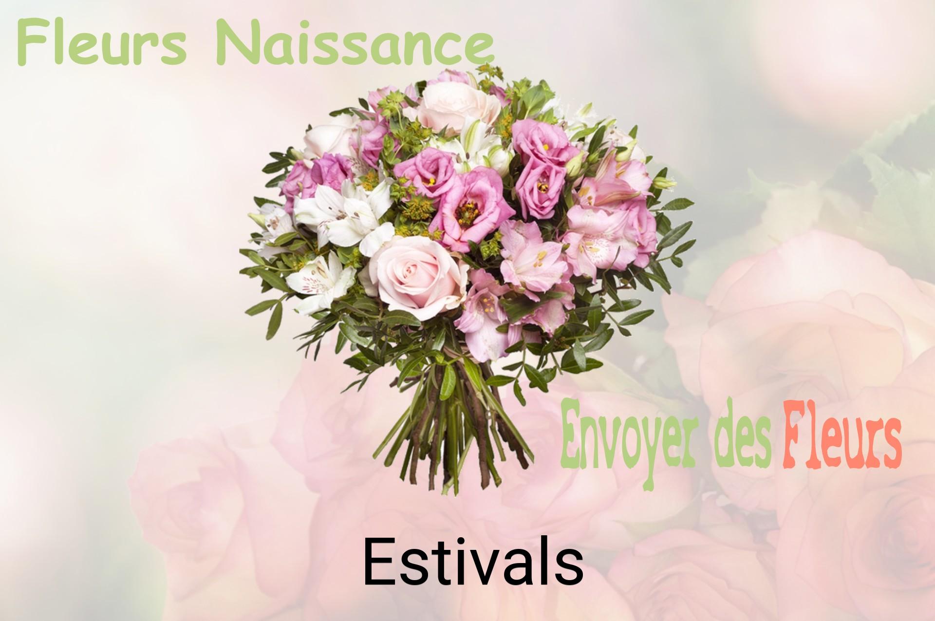 Bouquet de fleurs de naissance livré à Estivals